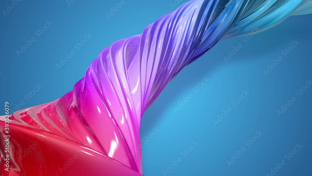 Aufkleber paint flow moves in a circle. abstract colorful creative background with stream of mixed oil paints 