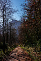 Fototapeta premium view of rocky mountains in the basque country