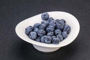 Sweet fresh juicy blueberries heap