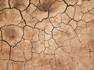 The ground has cracks in the top view for the background