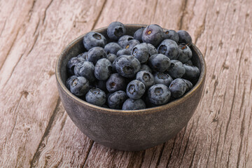 Ripe sweet tasty blueberries heap