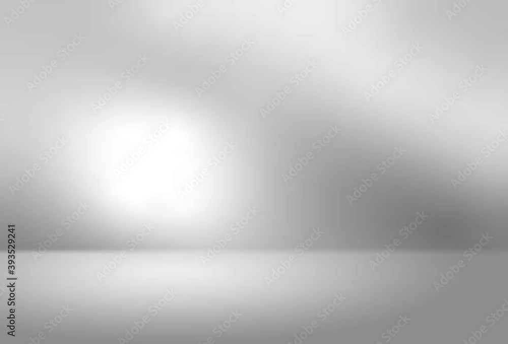Wall mural gray empty room studio gradient used for background and display your products - vector