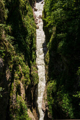 mountain river top view