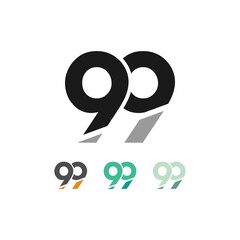 99 Logo, 99 Marketing Logo Icon Illustration