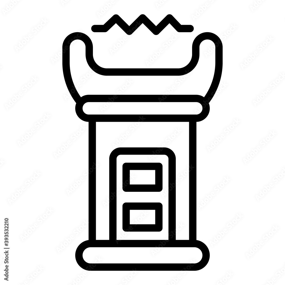 Poster taser stun icon. outline taser stun vector icon for web design isolated on white background