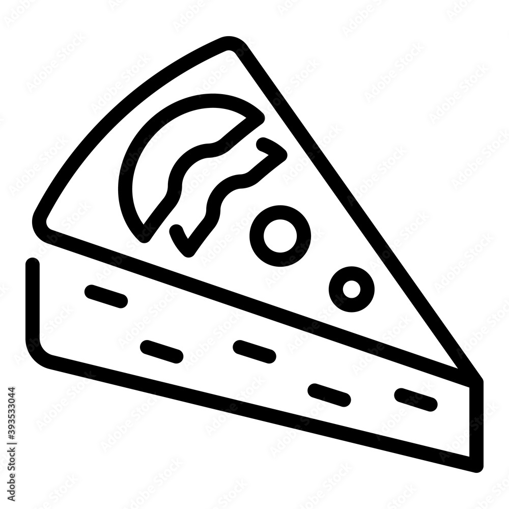 Poster piece apple pie icon. outline piece apple pie vector icon for web design isolated on white backgroun