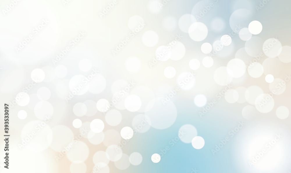 Aufkleber Bokeh silver gold and white background with texture. Bokeh colorful glows sparkle beautiful New year day concept. and used for background and display your product.