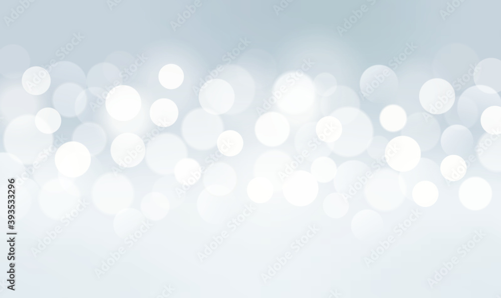 Fototapete Bokeh silver background with texture. Bokeh colorful glows sparkle beautiful New year day concept. and used for background and display your product.
