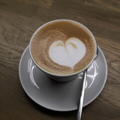 Coffee with a pattern
