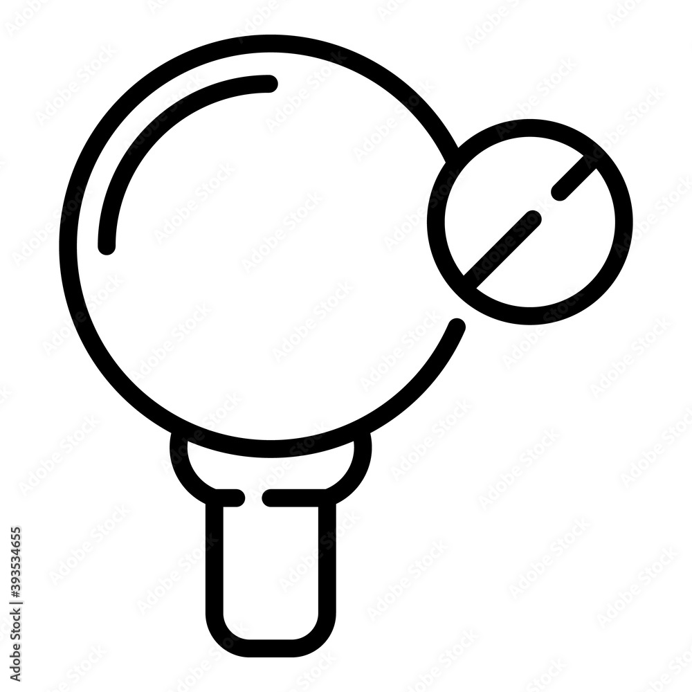 Poster ping pong icon. outline ping pong vector icon for web design isolated on white background