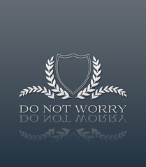 Do not worry con sfondo colorato
