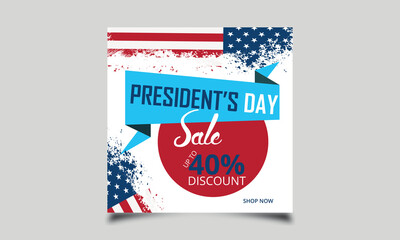 Presidents Day Poster Templates. Premium Vector.