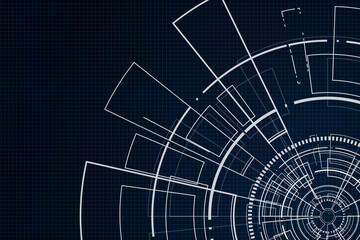 Sci fi futuristic user interface, HUD, Technology abstract background , Vector illustration.	