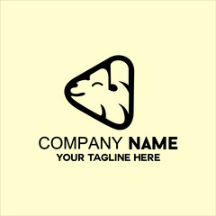 Camel head music icon vector