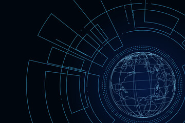 Global network connection people. Social network concept. business. internet.	
