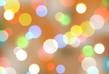 Bokeh background, modern art. Trendy bokeh background for wallpaper and flyer. Beautiful colorful background, defocused amazing lights. Christmas background, vector