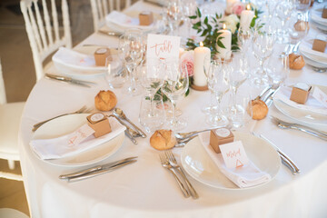Décoration de table de mariage