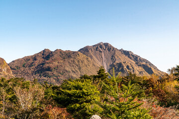 長崎県雲仙市　雲仙野岳から望む風景