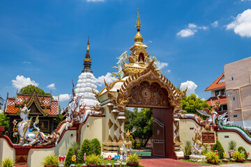 Obraz premium Buddhist temple in Chiang Mai, Thailand