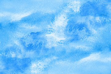Abstract blue watercolor background texture