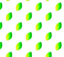 vector pattern with green leaves. green leaf pattern