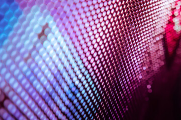 CloseUp LED blurred screen. LED soft focus background. abstract background ideal for design.