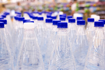 bottles of mineral water