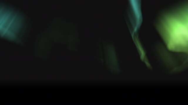 Aurora Realistic Animation Background Loop Green 03