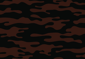 texture repeating camouflage military brown black. seamless pattern. background print - 393552440