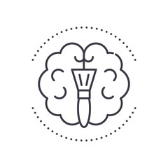 Creative icon, linear isolated illustration, thin line vector, web design sign, outline concept symbol with editable stroke on white background.