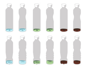 飲みかけのペットボトル(線無し)