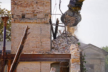 Demolition of the storage building of the Boellberger Mühle