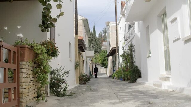 Tilt shot of Old village, Cyprus