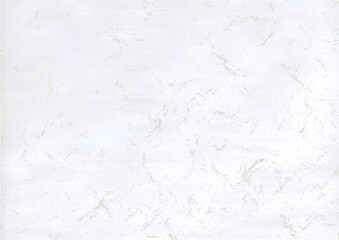 Naklejka premium 雲竜和紙風背景素材 横縞模様（ホワイト・シルバー）