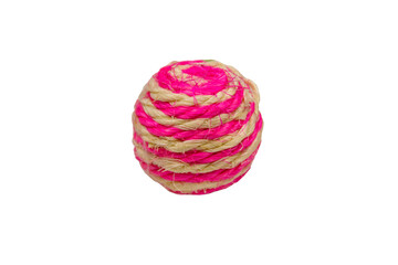 Toy ball for pet isolated on white background