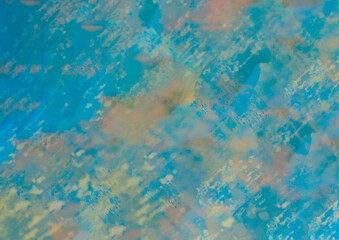 Blue-yellow pastel and aquarell background