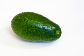 Ripe fresh avocado isolated on a white background