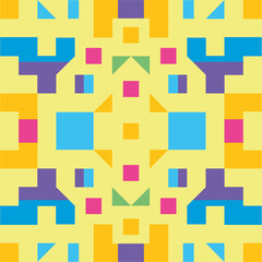 geometric and colorful seamless pattern