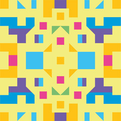 geometric and colorful seamless pattern
