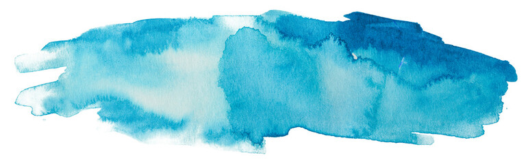 Aqua spot banner background element on white background.