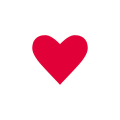 Red heart pattern on white background
for a romantic occasion. Vector illustration.