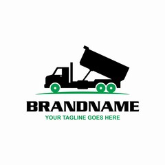 Black Dumpster Truck Logo