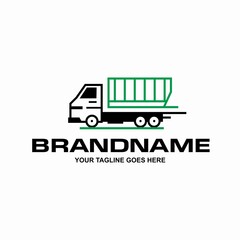 Dumpster Truck On The Way Logo