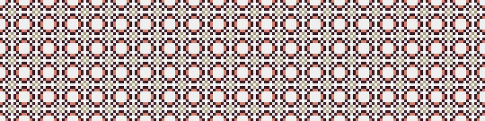 Fototapeta premium Abstract Cross Pattern Dots Logo generative computational art illustration