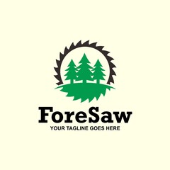 Forest Tree Saw Logo