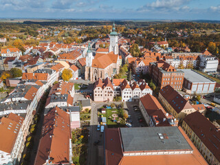 Aerial view of Zlotoryja