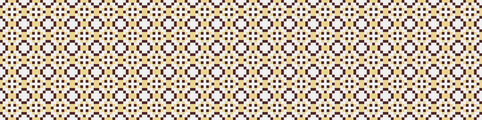 Fototapeta premium Abstract Cross Pattern Dots Logo generative computational art illustration