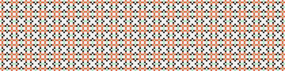 Fototapeta premium Abstract Cross Pattern Dots Logo generative computational art illustration