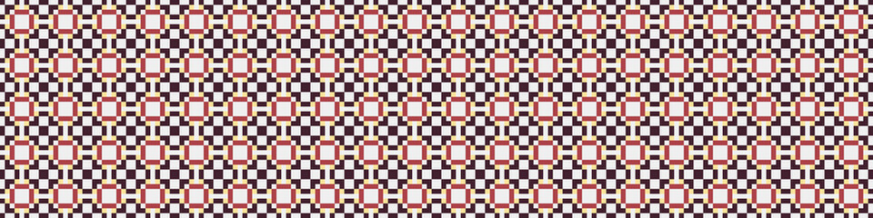 Fototapeta premium Abstract Cross Pattern Dots Logo generative computational art illustration