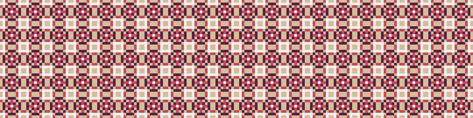 Fototapeta premium Abstract Cross Pattern Dots Logo generative computational art illustration